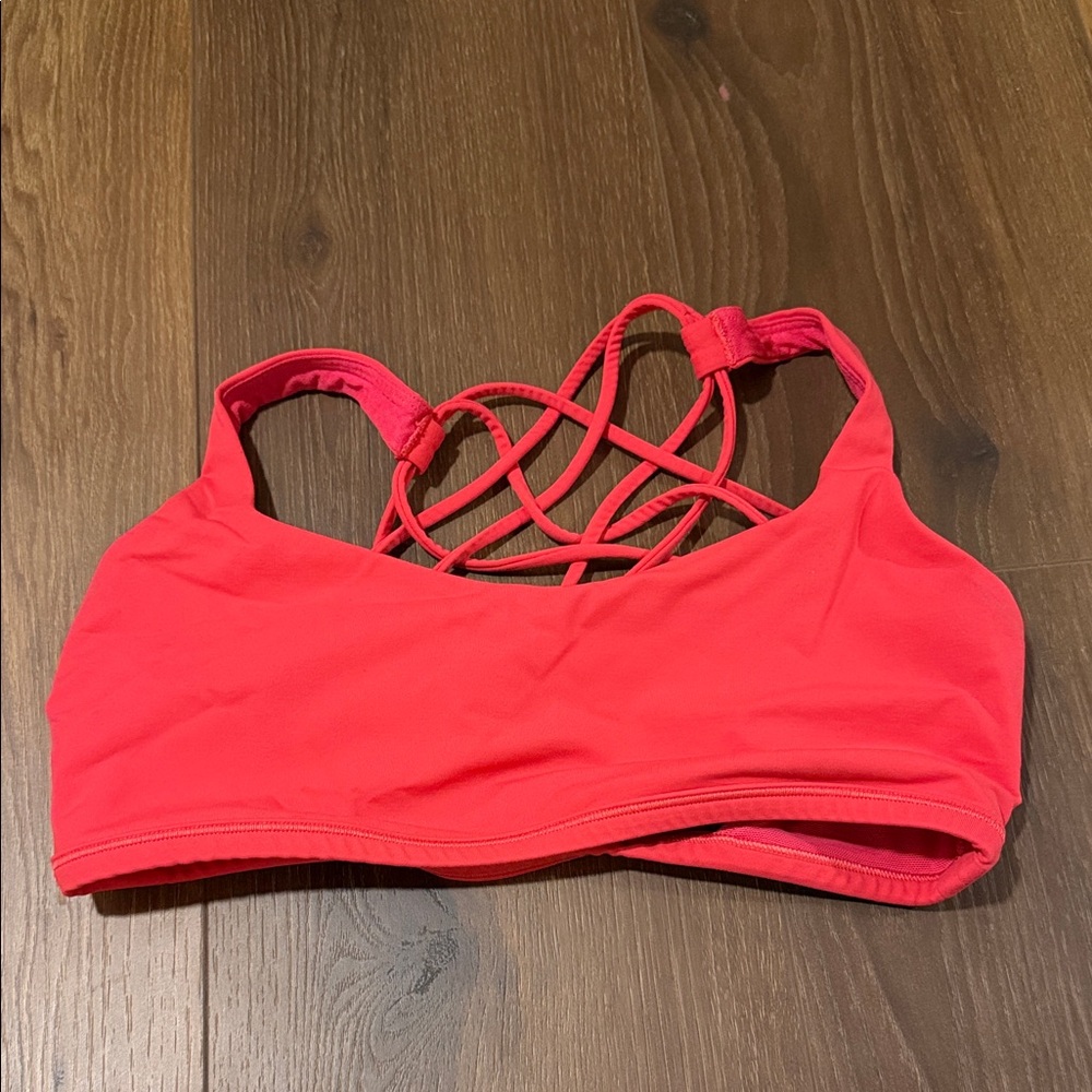 lululemon athletica Strappy Sports Bra - Vibrant Red